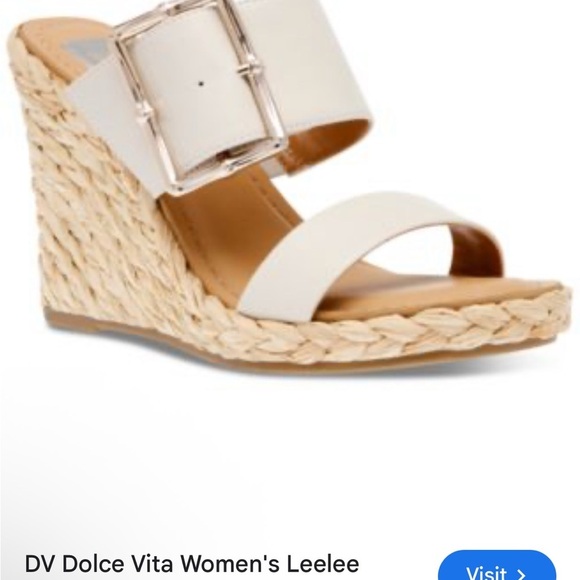 DV by Dolce Vita Shoes - DV by Dolce Vita Women's Cream Wedge Sandals